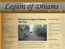 Tablet Screenshot of legionofdreams.com
